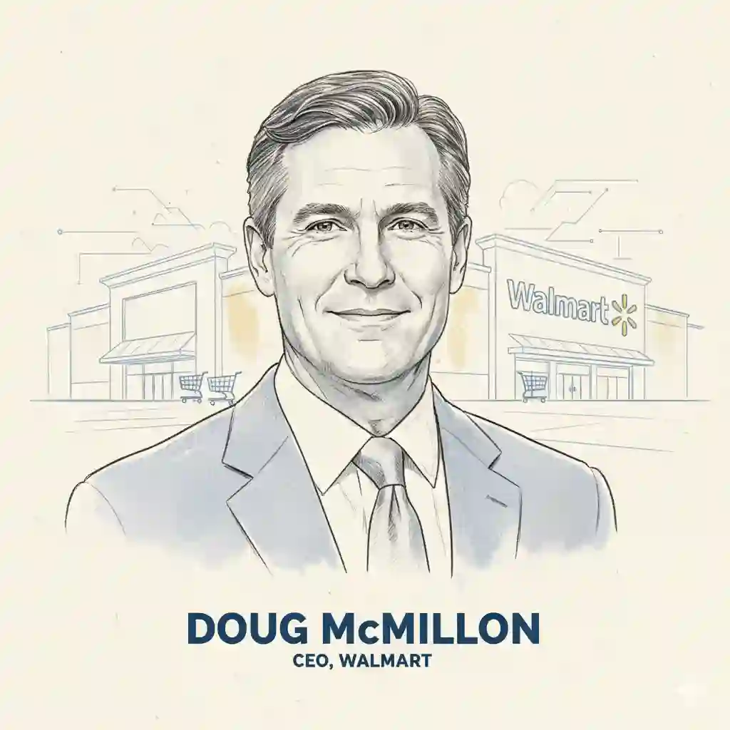Walmart CEO Doug McMillon retirement 2026 John Furner successor